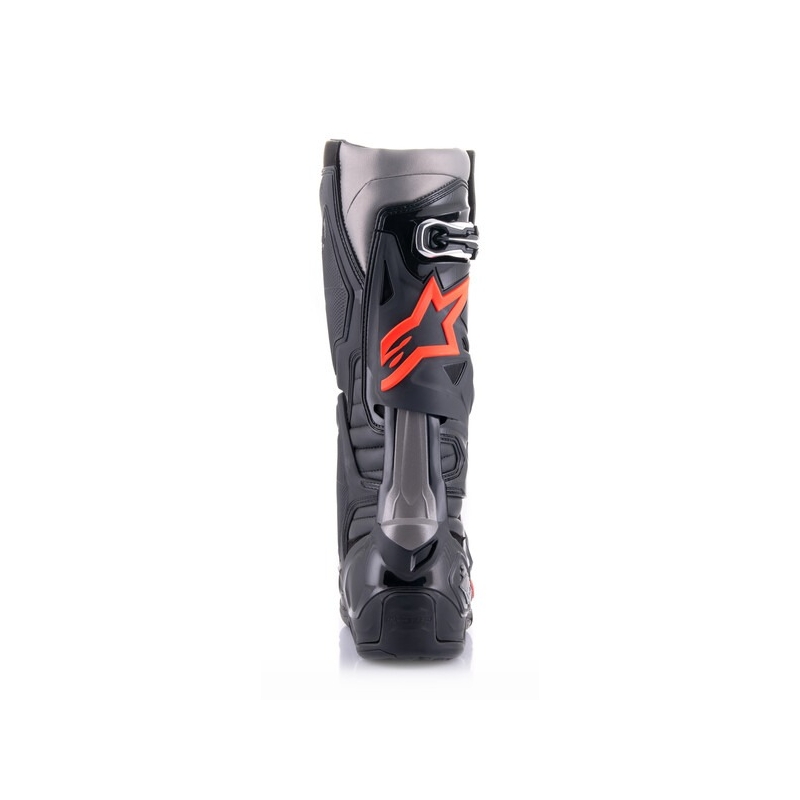 Alpinestars Tech 10 μαύρο-φλούο κόκκινο-γκρι μπότες μοτοσικλέτας