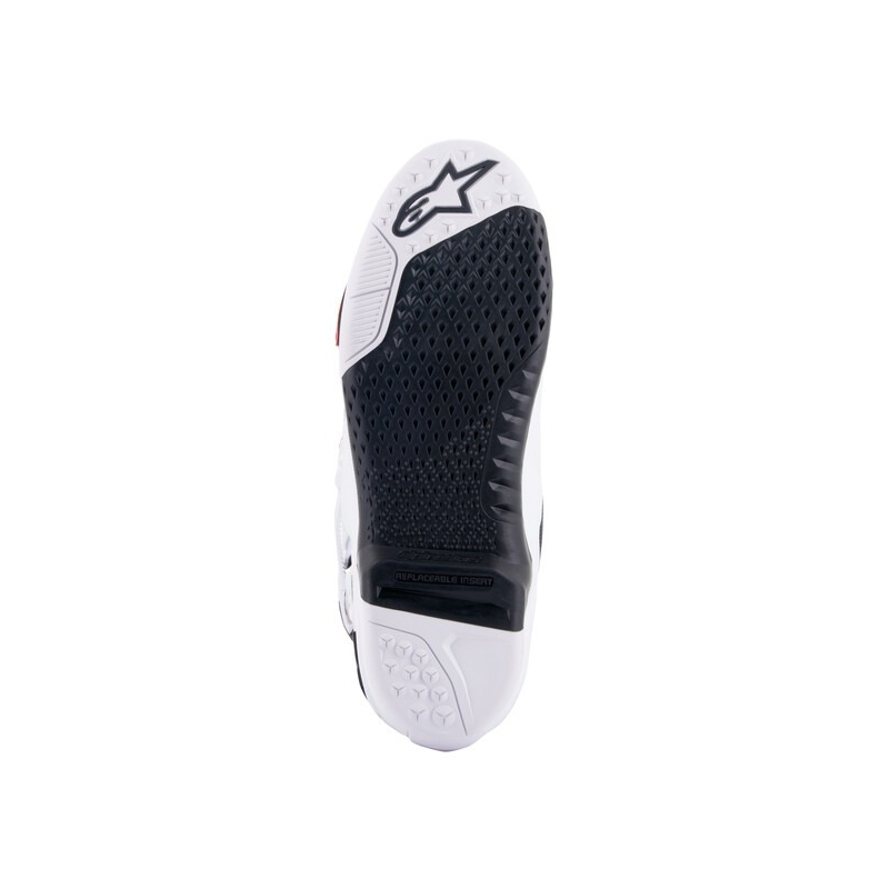 Alpinestars Tech 10 πορτοκαλί-κίτρινο-μωβ-λευκό-μαύρο μπότες μοτοσικλέτας
