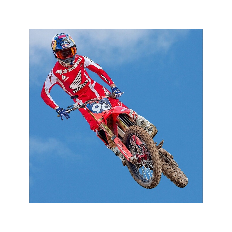 Alpinestars Tech 10 Supervented μπότες μοτοσικλέτας διάτρητες Λευκό, κόκκινο και μαύρο