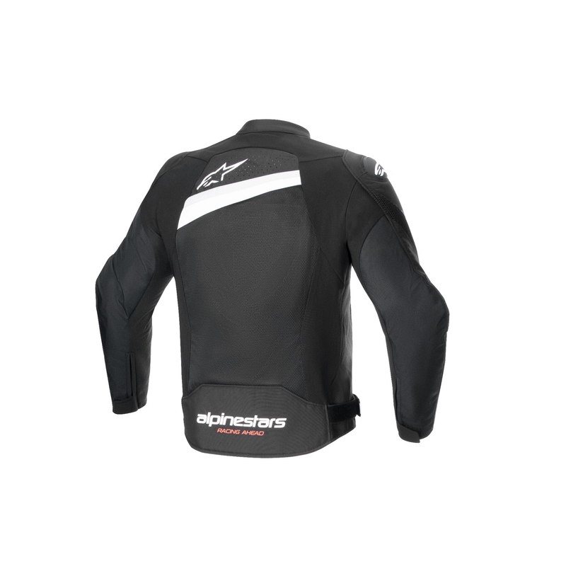 Alpinestars T-GP Plus R 4 Airflow μαύρο και λευκό μπουφάν μοτοσικλέτας