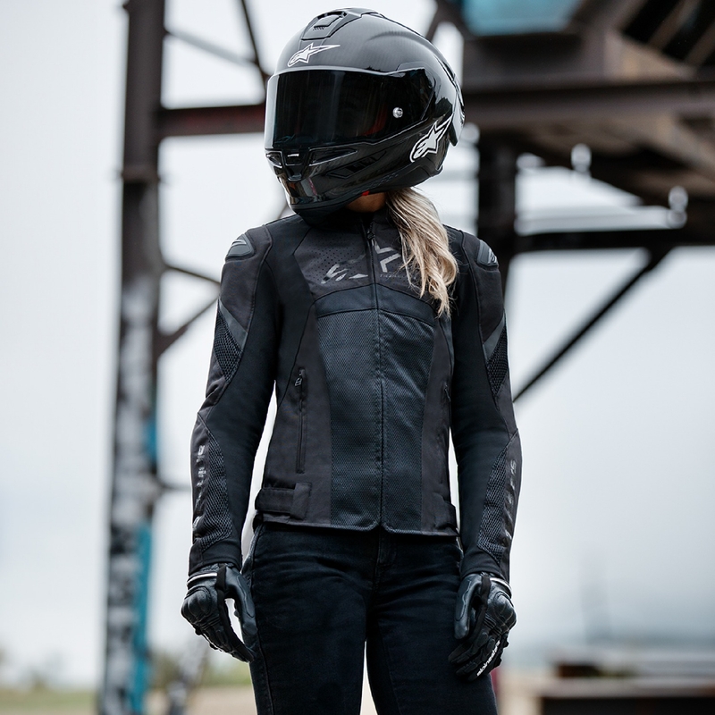 Alpinestars Γυναικείο μπουφάν μοτοσικλέτας Stella T-GP Plus R 4 Airflow Μαύρο