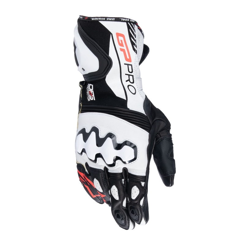 Γάντια μοτοσικλέτας Alpinestars GP PRO R 4 μαύρο και λευκό