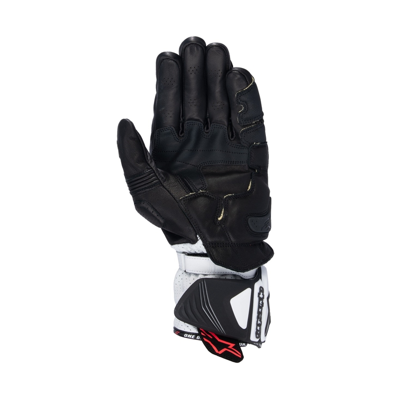 Γάντια μοτοσικλέτας Alpinestars GP PRO R 4 μαύρο και λευκό