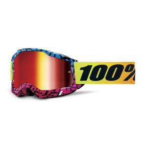 Γυαλιά Motocross 100% ACCURI 2 Special UTV/OTG - περιορισμένη έκδοση Ken Block κόκκινο με χρώμιο plexi