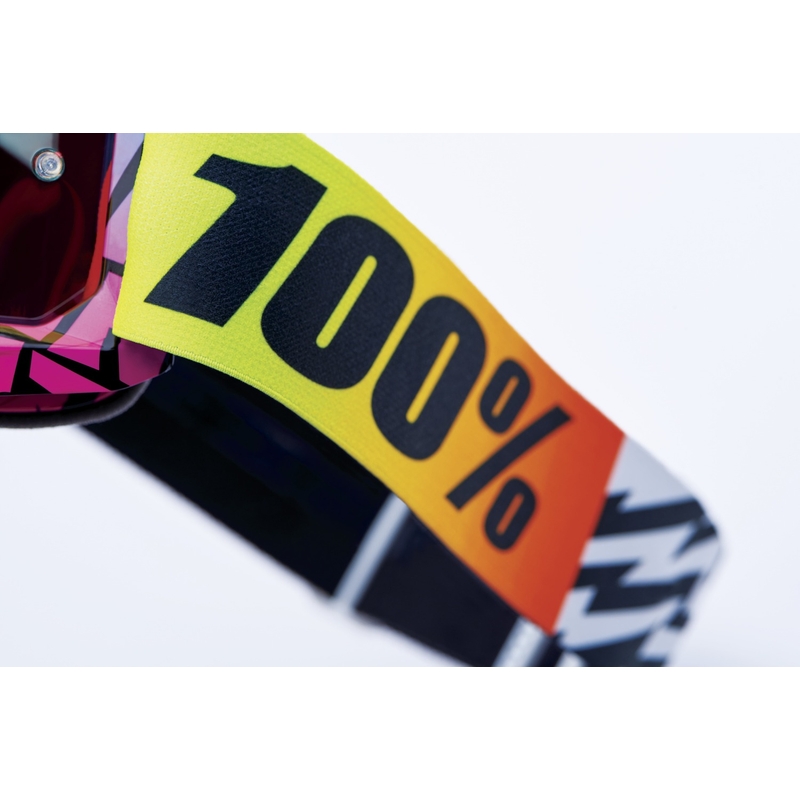 Γυαλιά Motocross 100% ACCURI 2 Special UTV/OTG - περιορισμένη έκδοση Ken Block κόκκινο με χρώμιο plexi