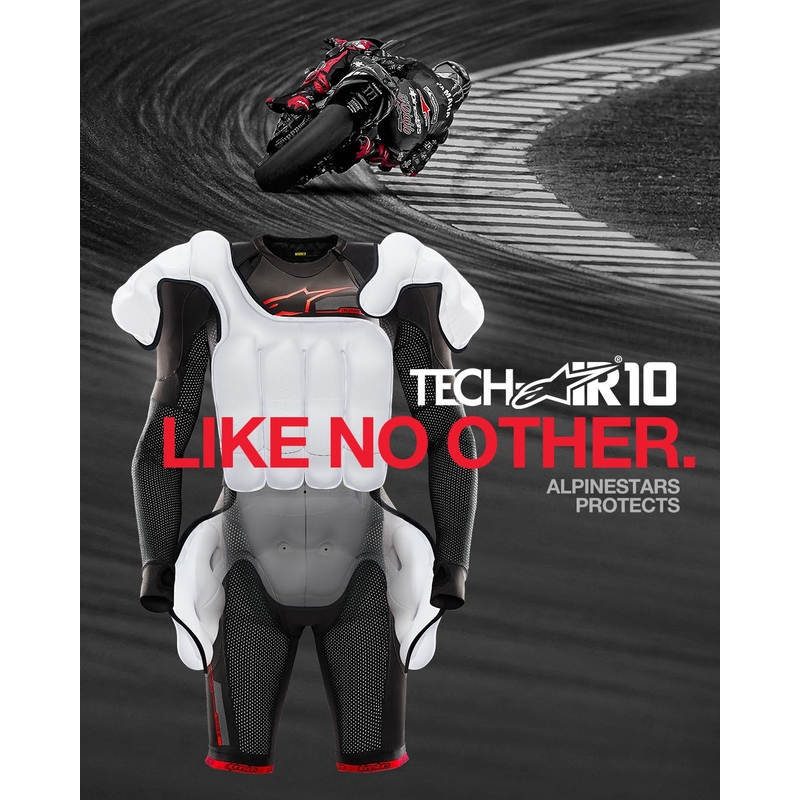 Σύστημα αερόσακου Alpinestars TECH-AIR®10 μαύρο-κόκκινο-γκρι