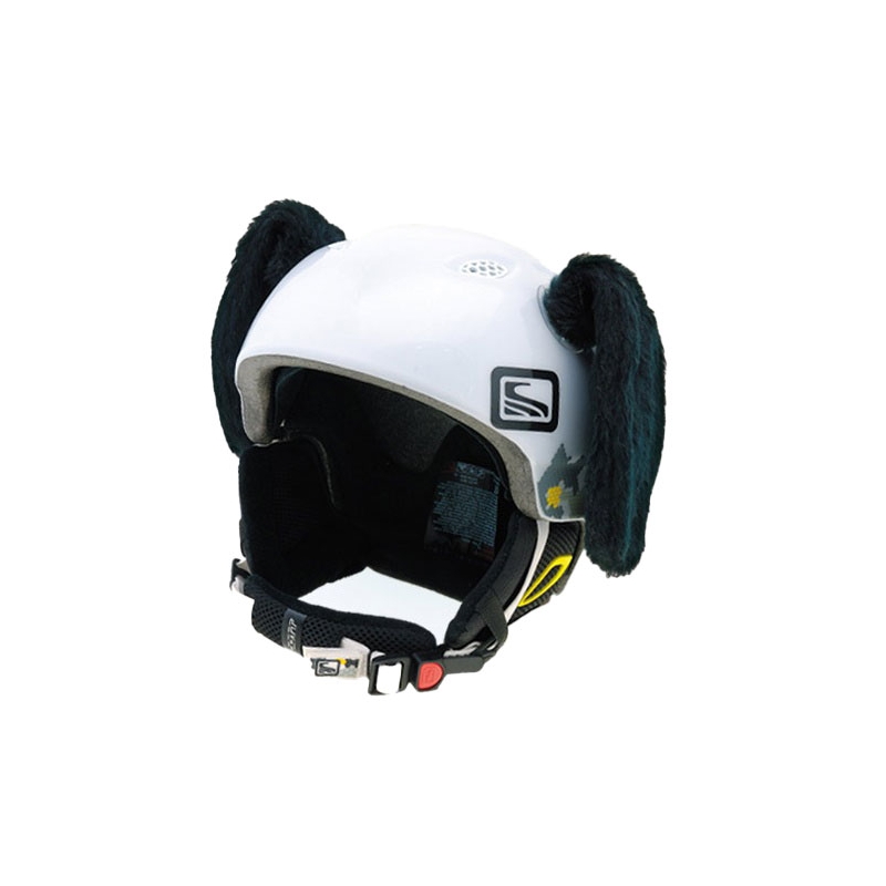 Αυτιά κράνους Σκύλος μαύρο