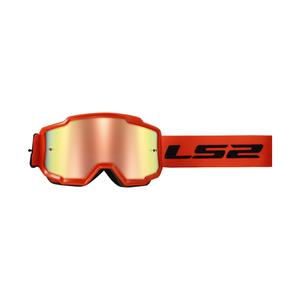 Γυαλιά motocross LS2 Charger H-V πορτοκαλί με πλέξιµο ιριδίου