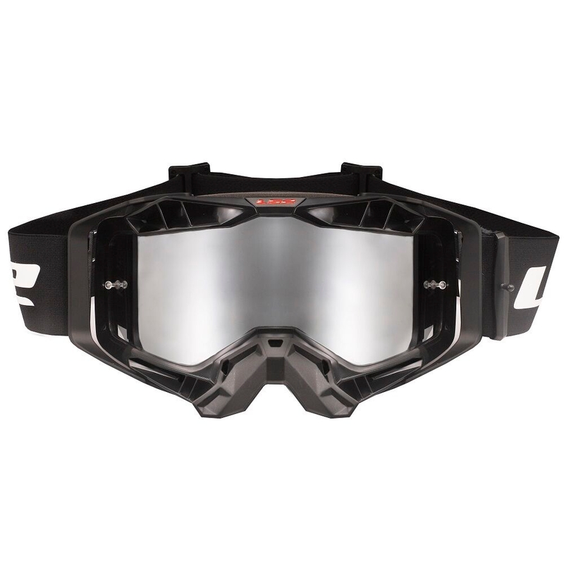 Γυαλιά motocross LS2 Aura PRO μαύρο ιρίδιο plexi