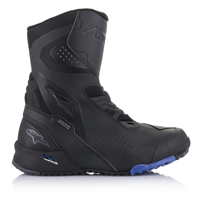 Alpinestars RT-8 GORE-TEX μαύρες και μπλε μπότες μοτοσικλέτας