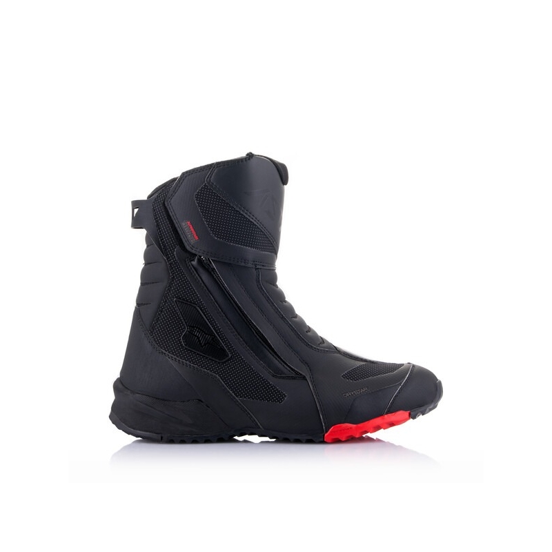 Alpinestars RT-7 DRYSTAR μαύρες και κόκκινες μπότες μοτοσικλέτας