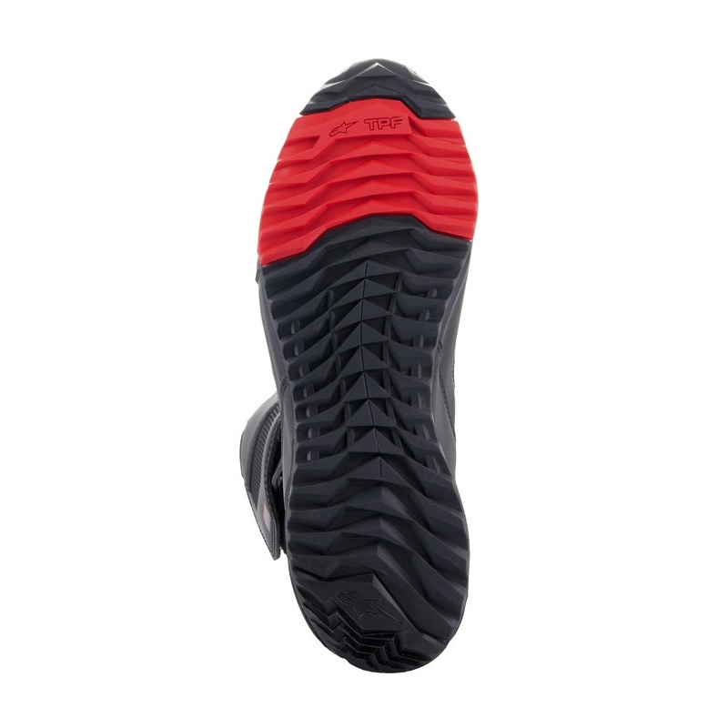 Alpinestars RT-7 DRYSTAR μαύρες και κόκκινες μπότες μοτοσικλέτας