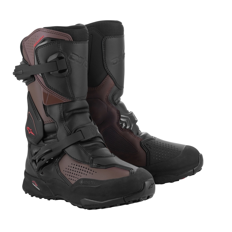 Alpinestars XT-8 GORE-TEX μαύρες και καφέ μπότες μοτοσικλέτας