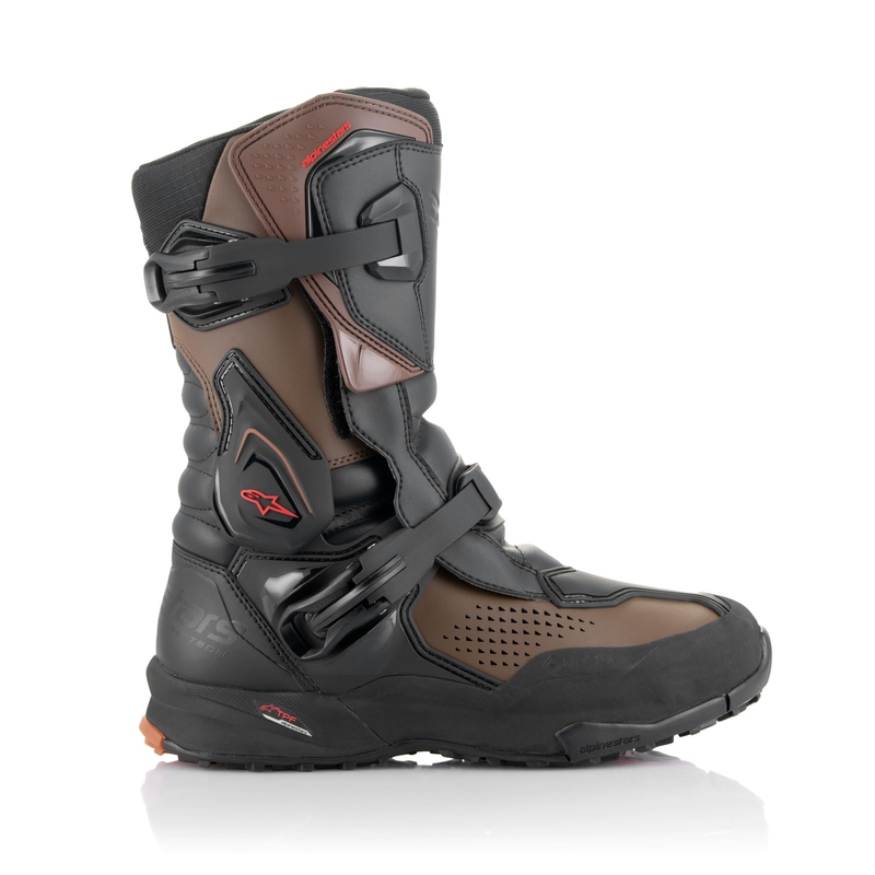 Alpinestars XT-8 GORE-TEX μαύρες και καφέ μπότες μοτοσικλέτας
