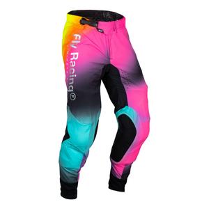 Παντελόνι Motocross FLY Racing Lite Le Legacy ροζ-μπλε-μαύρο