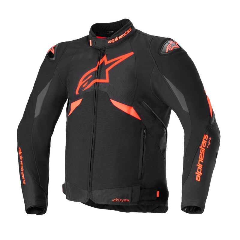 Alpinestars T-GP R 3 DRYSTAR μαύρο-φλούο κόκκινο-λευκό μπουφάν μοτοσικλέτας