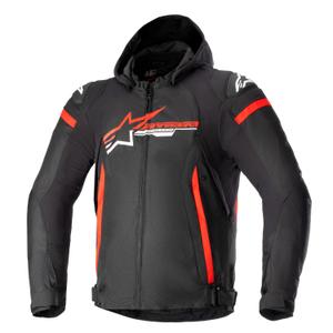Alpinestars Zaca αδιάβροχο μαύρο, κόκκινο και λευκό μπουφάν μοτοσικλέτας