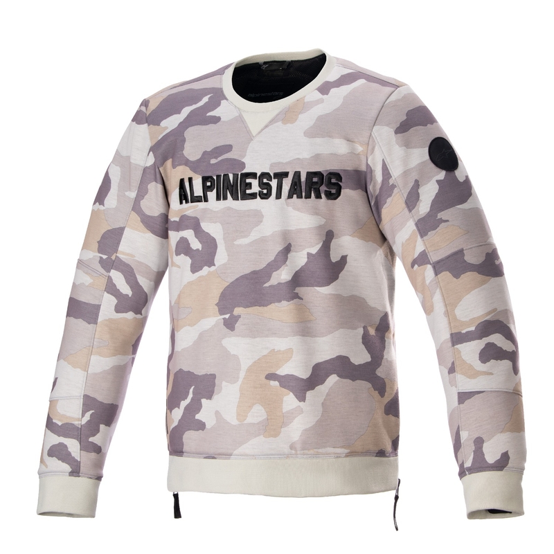 Φούτερ μοτοσικλέτας Alpinestars Legit Crew Fleece ανοιχτό γκρι παραλλαγής