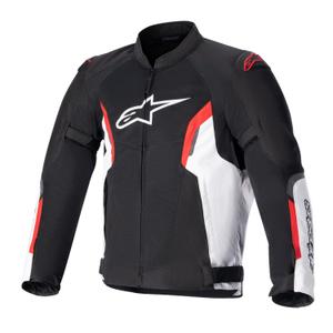 Μπουφάν μοτοσικλέτας Alpinestars AST AIR TECH-AIR 5 συμβατό μαύρο-λευκό-φλούο κόκκινο