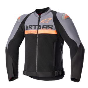Alpinestars SMX Air σκούρο γκρι-μαύρο-φλούο πορτοκαλί μπουφάν μοτοσικλέτας