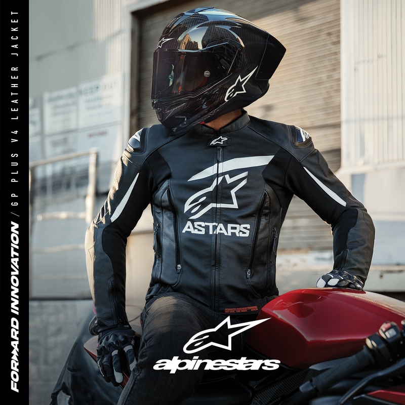 Alpinestars GP PLUS 4 ασπρόμαυρο μπουφάν μοτοσικλέτας