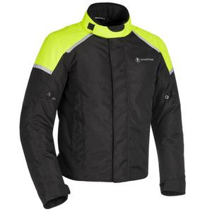 Oxford Spartan Short WP μαύρο-fluo κίτρινο μπουφάν μοτοσικλέτας