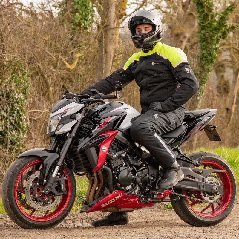 Oxford Spartan WP Μαύρο παντελόνι μοτοσικλέτας