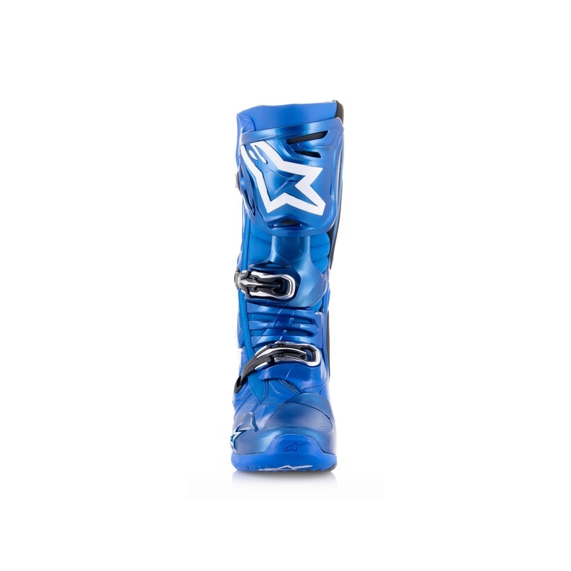 Alpinestars Tech 10 μπλε-μαύρο-λευκές μπότες μοτοσικλέτας