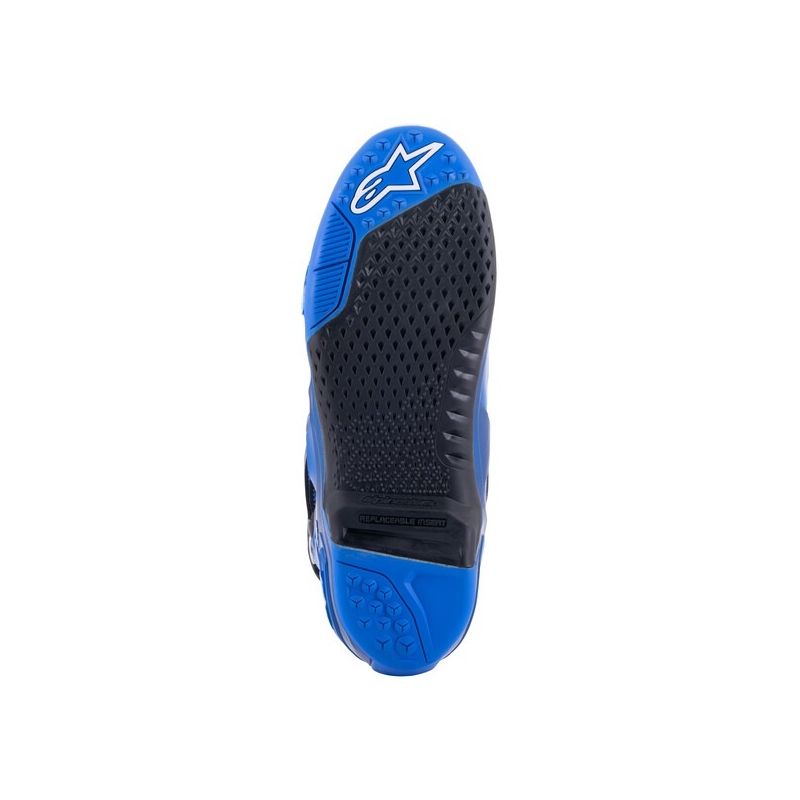 Alpinestars Tech 10 μπλε-μαύρο-λευκές μπότες μοτοσικλέτας