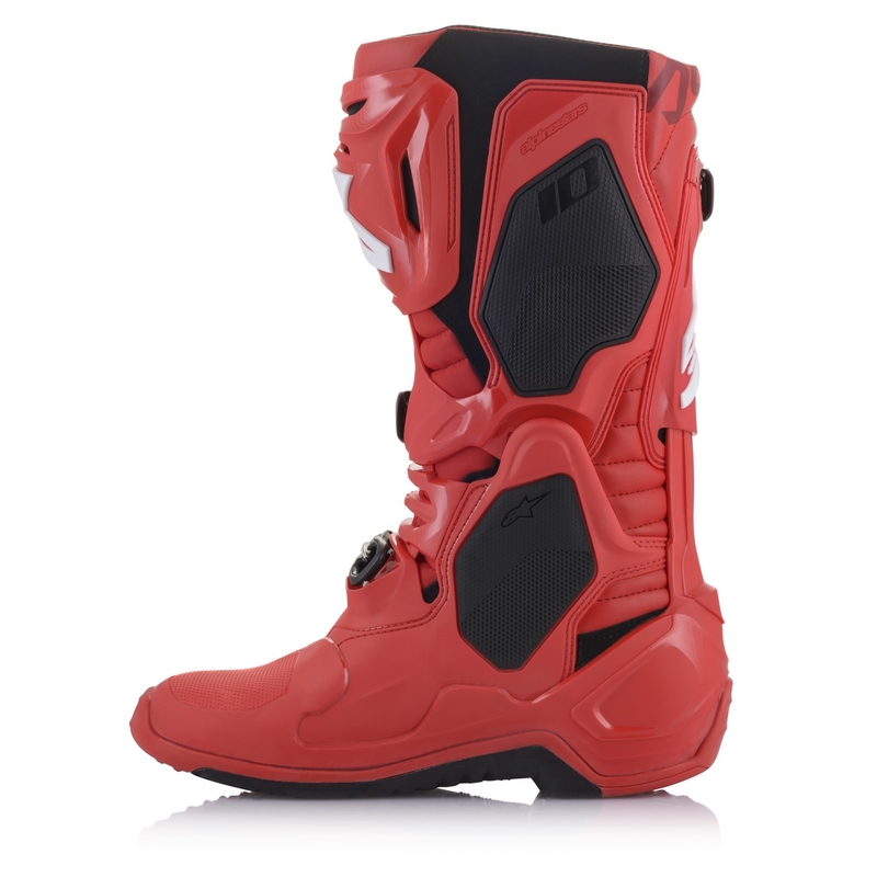 Alpinestars Tech 10 μπότες μοτοσικλέτας κόκκινες