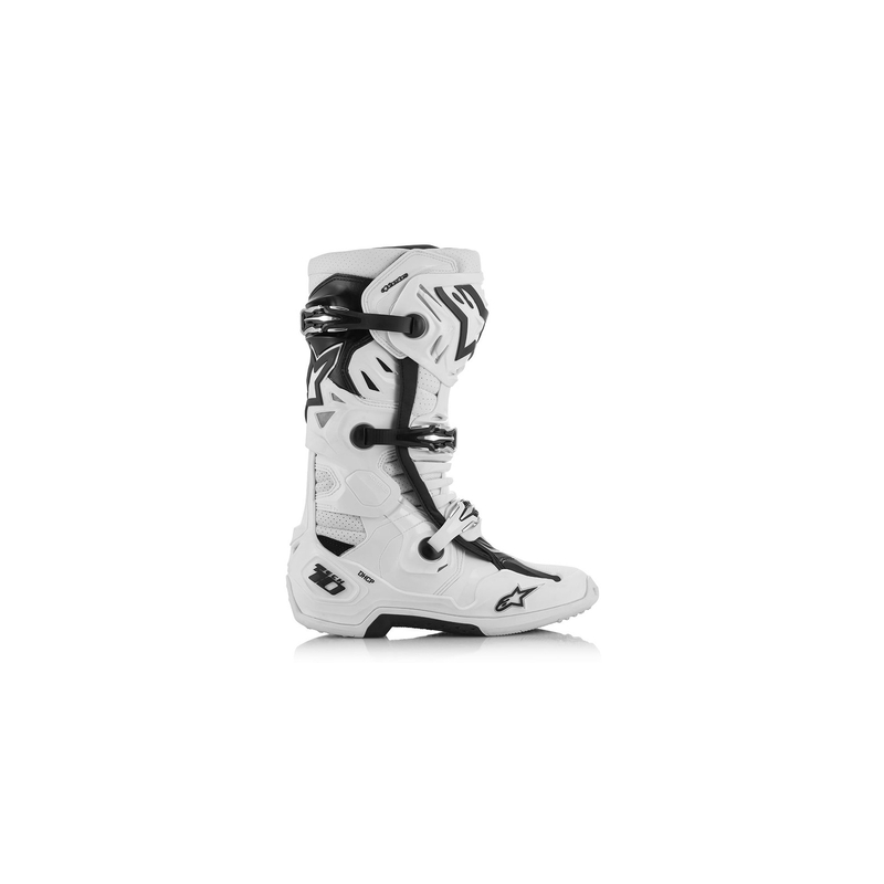 Alpinestars Tech 10 Supervented μπότες μοτοσικλέτας διάτρητες λευκές