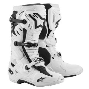 Alpinestars Tech 10 Supervented μπότες μοτοσικλέτας διάτρητες λευκές