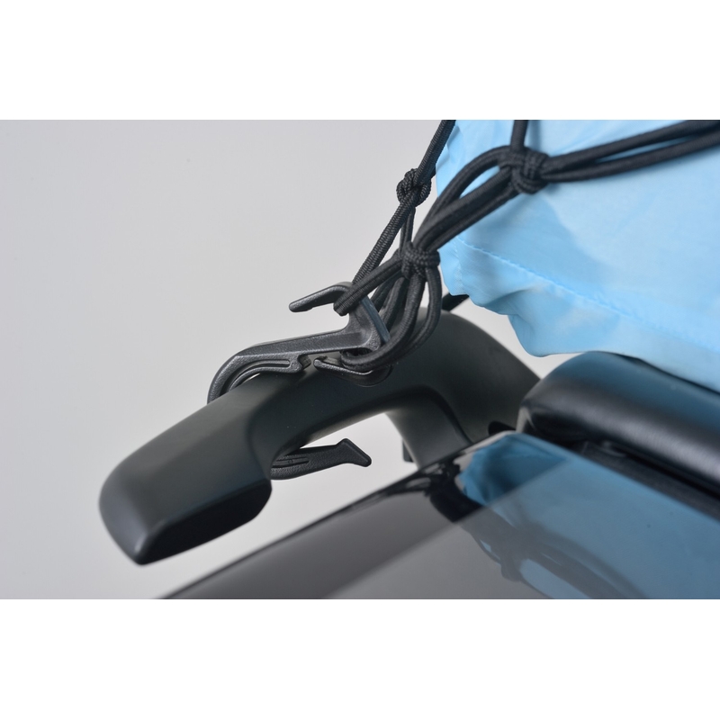 Εύκαμπτο δίχτυ αποσκευών για μοτοσικλέτα με πλαστικά άγκιστρα Daytona 40 x 40 cm μαύρο