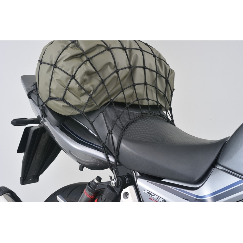 Εύκαμπτο δίχτυ αποσκευών για μοτοσικλέτα με πλαστικά άγκιστρα Daytona 40 x 40 cm μαύρο