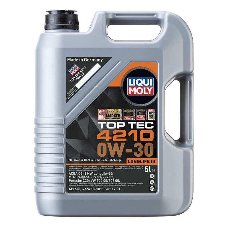 LIQUI MOLY Top Tec 4210 0W-30 Συνθετικό λάδι κινητήρα 5 l
