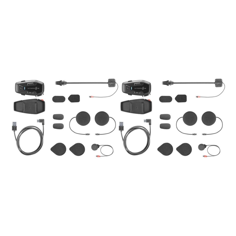 Ακουστικά Bluetooth Interphone U-COM 7R - Διπλή Συσκευασία