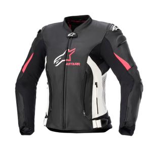 Alpinestars GP PLUS 4 Γυναικείο μπουφάν μοτοσικλέτας Μαύρο, Λευκό και Ροζ