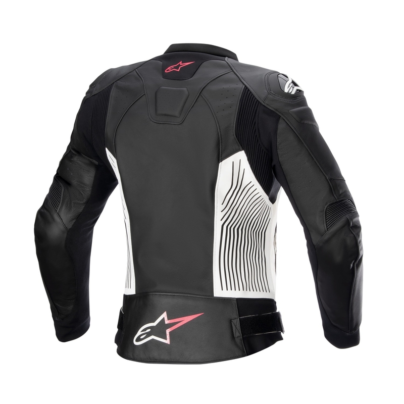 Alpinestars GP PLUS 4 Γυναικείο μπουφάν μοτοσικλέτας Μαύρο, Λευκό και Ροζ