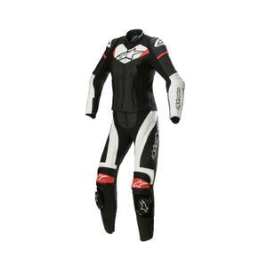 Alpinestars STELLA GP PLUS 2 Γυναικεία δερμάτινη φόρμα μοτοσικλέτας δύο τεμαχίων Μαύρο, Λευκό και Κόκκινο