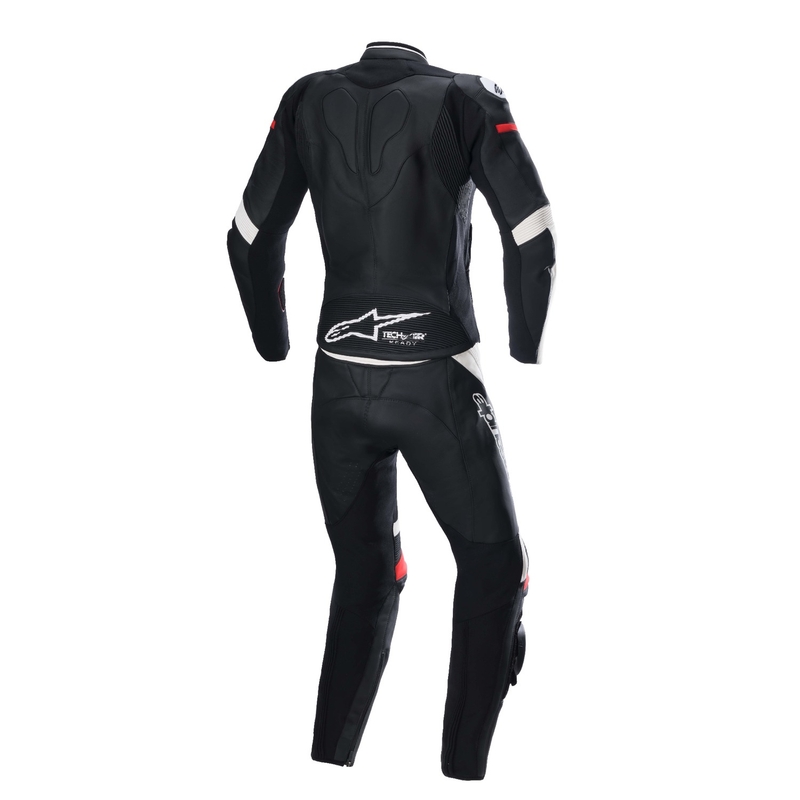 Alpinestars STELLA GP PLUS 2 Γυναικεία δερμάτινη φόρμα μοτοσικλέτας δύο τεμαχίων Μαύρο, Λευκό και Κόκκινο