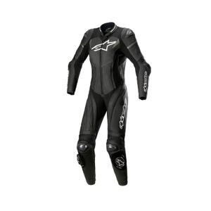 Alpinestars Γυναικεία μονοκόμματη δερμάτινη φόρμα μοτοσικλέτας Alpinestars STELLA GP PLUS 2 Μαύρο-λευκό-μεταλλικό γκρι