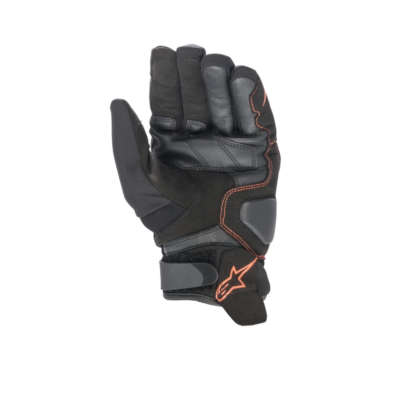Γάντια μοτοσικλέτας Alpinestars SMX-1 Drystar μαύρο-φλούο κόκκινο