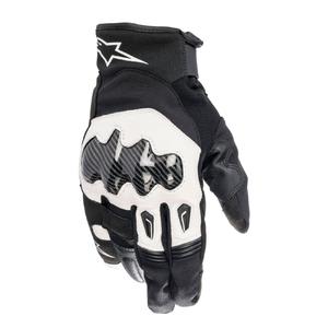 Γάντια μοτοσικλέτας Alpinestars SMX-1 Drystar μαύρα και λευκά