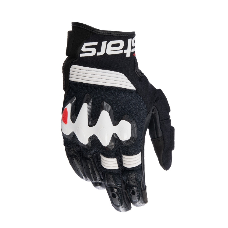 Alpinestars Halo Μαύρα και Λευκά Γάντια Μοτοσικλέτας