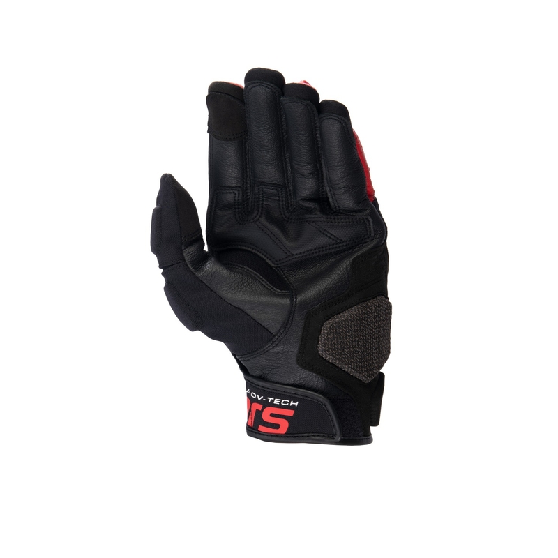 Alpinestars Halo Μαύρα, Λευκά και Κόκκινα Γάντια Μοτοσικλέτας