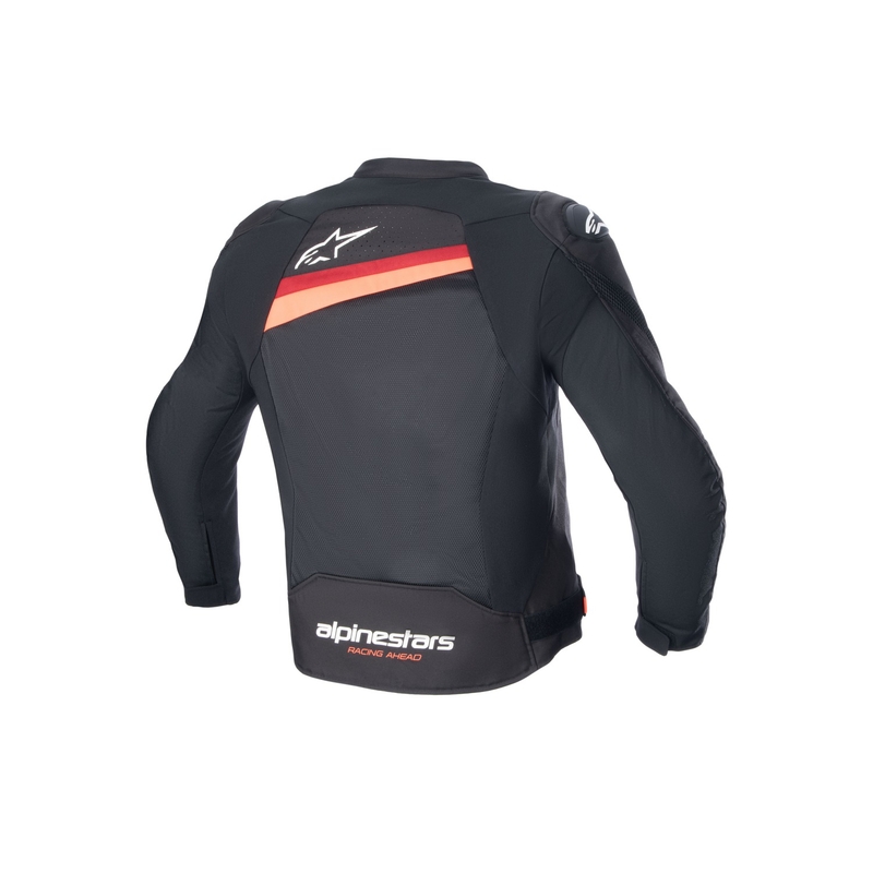 Alpinestars T-GP PLUS R 4 Airflow μαύρο-φλούο κόκκινο μπουφάν μοτοσικλέτας
