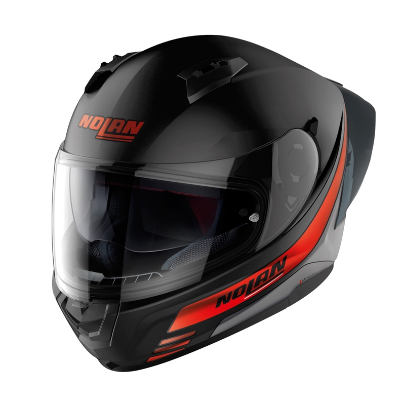Κράνος μοτοσικλέτας Nolan N60-6 Sport Outset 21 μαύρο-κόκκινο - ποιότητα II προσφορά - II. ποιότητα