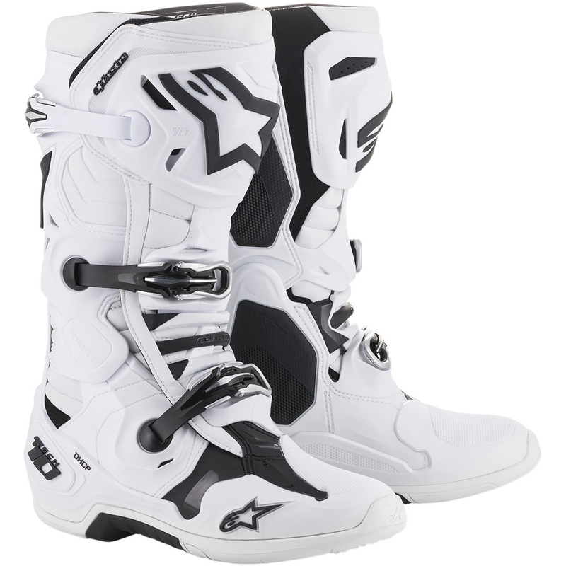 Μπότες μοτοσικλέτας Alpinestars Tech 10 λευκές - ποιότητα II προσφορά