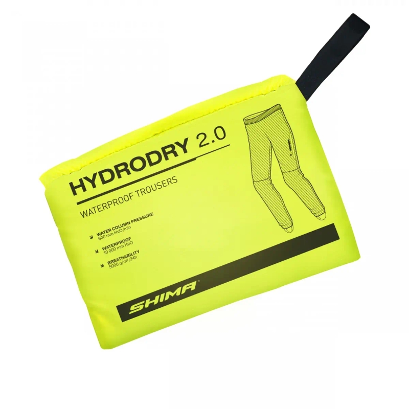 Αδιάβροχο παντελόνι Shima Hydrodry 2.0 μαύρο-fluo κίτρινο