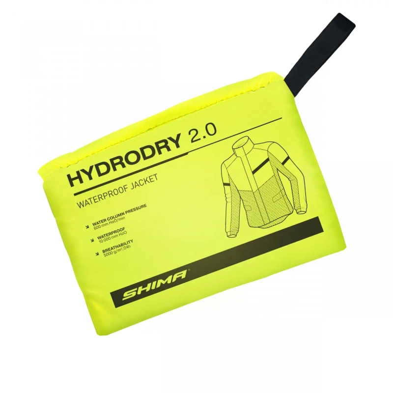 Αδιάβροχο μπουφάν Shima Hydrodry 2.0 μαύρο-φθοροκίτρινο